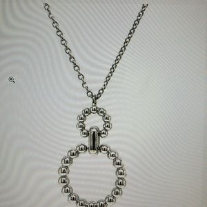 New Gabriel & Co 925 Sterling Silver Bead Circle Beaded Necklace